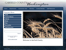 Tablet Screenshot of co.garfield.wa.us