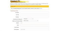 Desktop Screenshot of contact.garfield.net